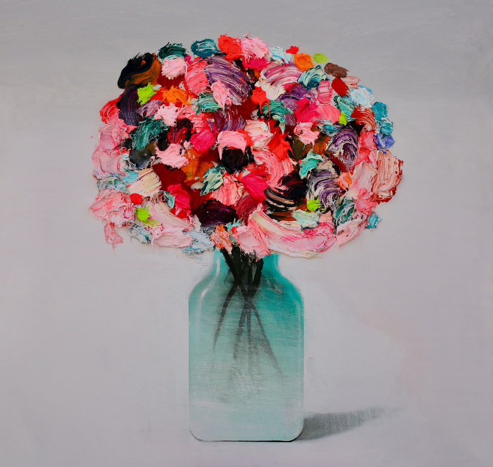 Fran Mora, Textured Flowers No.2, 2019