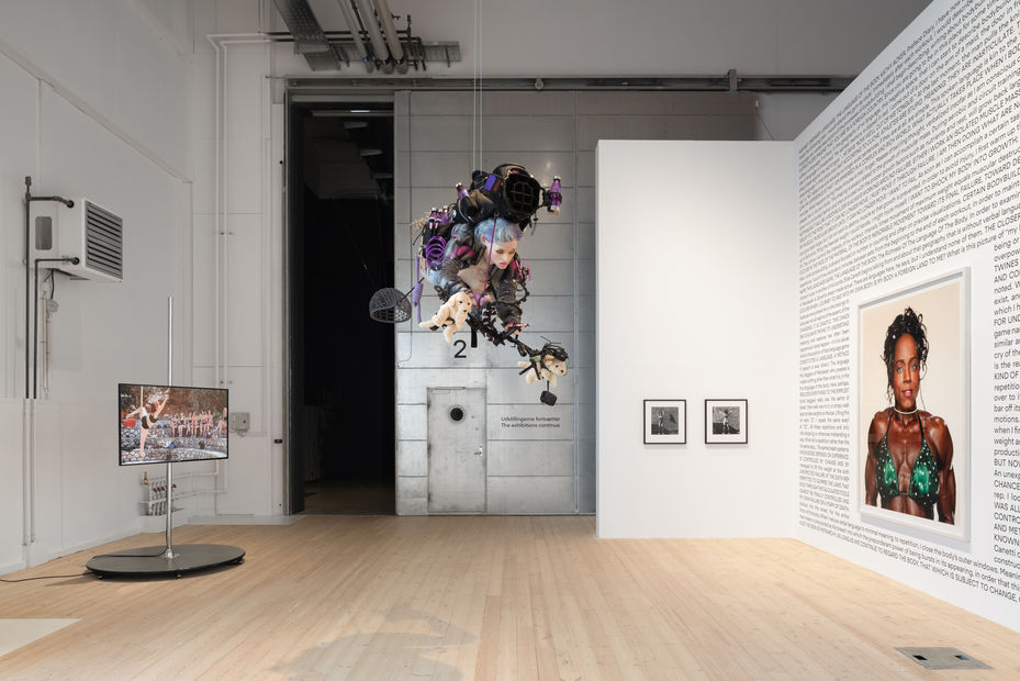 Cajsa von Zeipel, Kolibri, 2020. Installation view in Art of Sport at Copenhagen Contemporary, 2021. Photo: David Stjernholm.