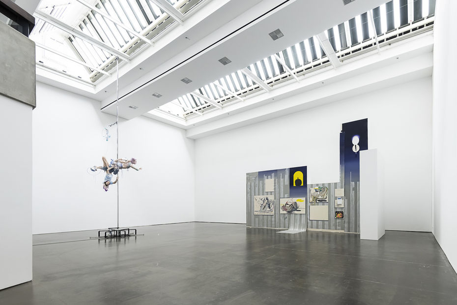 Cajsa von Zeipel, X Plus X Equals x, 2021. Installation view in Journey Through A Body, Kunsthalle Düsseldorf, Düsseldorf, Germany. Photo: Katja Illner.