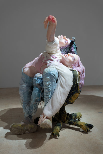 Cajsa von Zeipel, Lesbians Heading into the New Age, 2019. Installation view in Cajsa von Zeipel at Rubell Museum, 2021–22. Photo: Chi Lam, Rubell Museum.