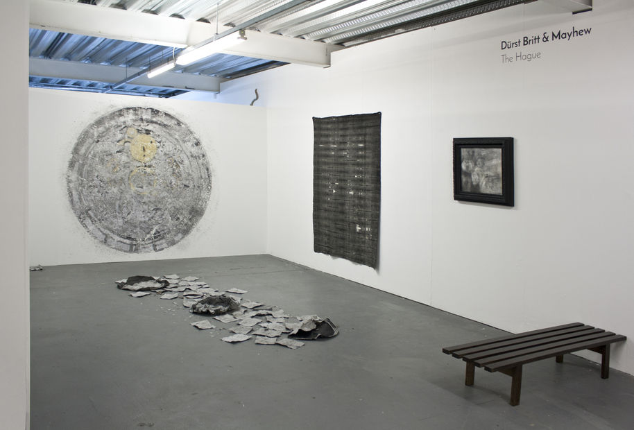 Installation view, SUNDAY Art Fair London 2016, Group exhibition by Paul Beumer, Lennart Lahuis and Raúl Ortega Ayala.