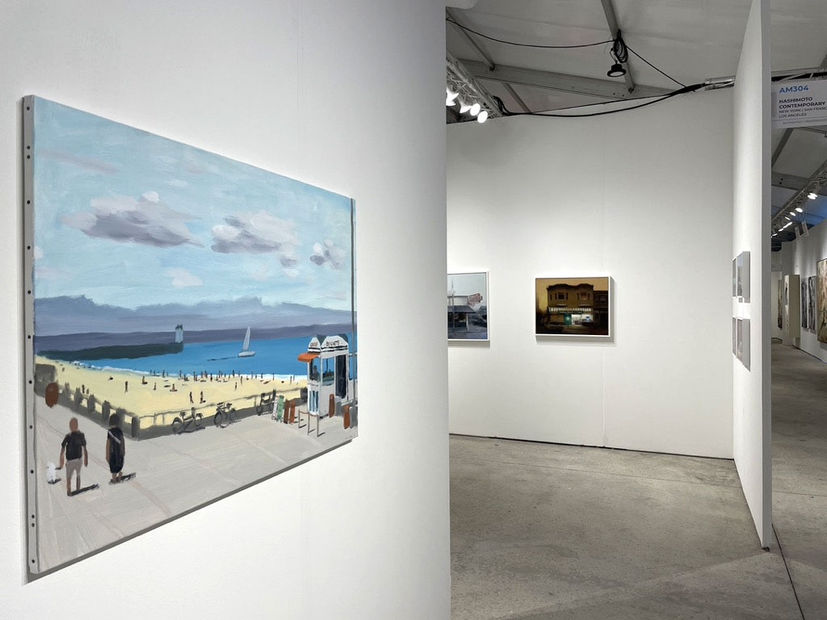 Installation view of the Hashimoto Contemporary booth, Art Miami 2022