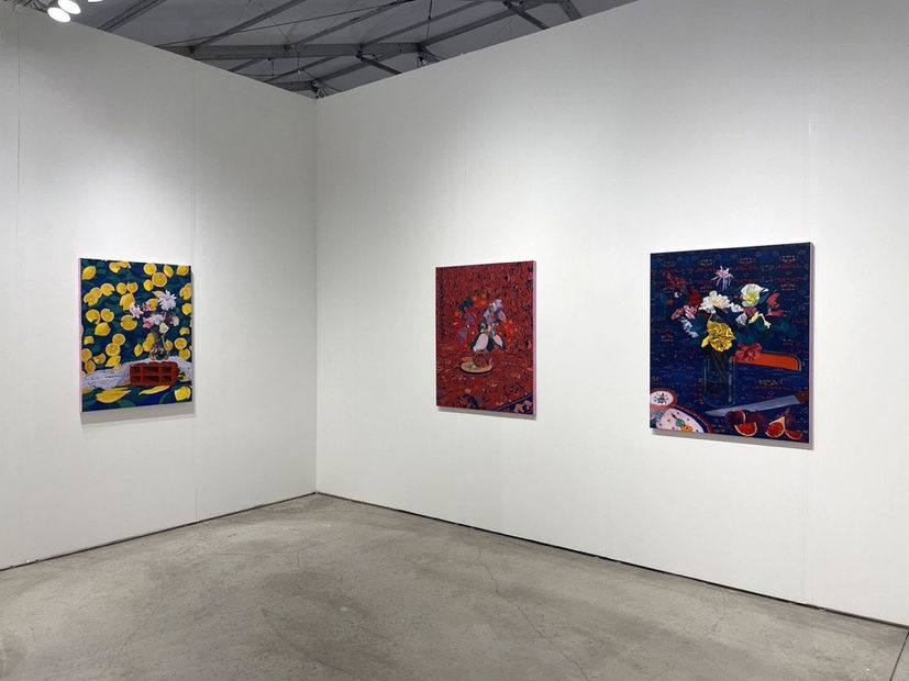 Installation view of the Hashimoto Contemporary booth, Art Miami 2022