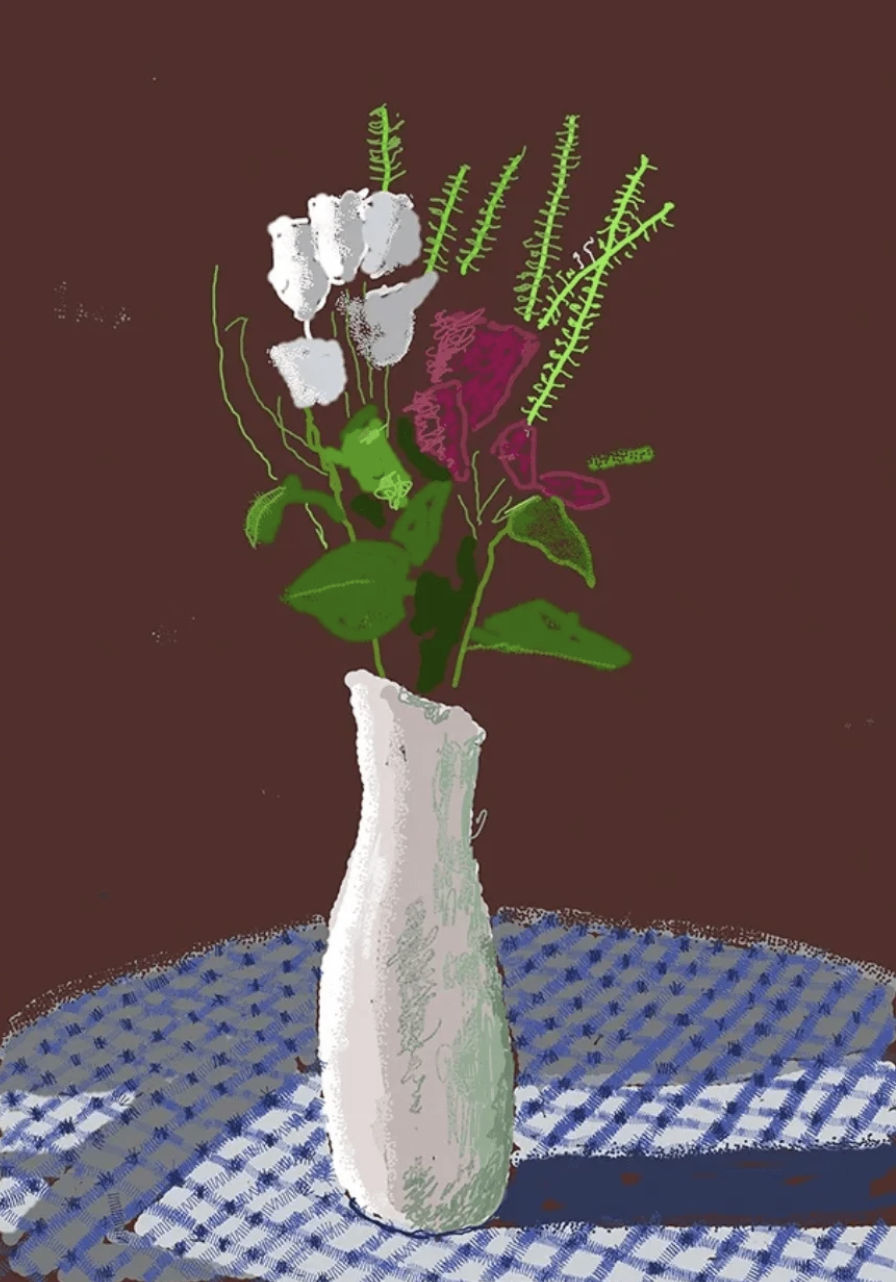 Buy or sell David Hockney, 30th January 2021, The First One, 20 Flowers and Some Bigger Pictures, iPad drawing, 2021
