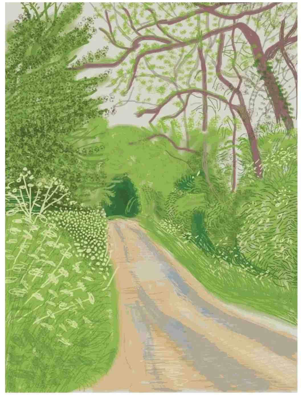 David Hockney, The Arrival of Spring in Woldgate, East Yorkshire, Large 16 May 2011