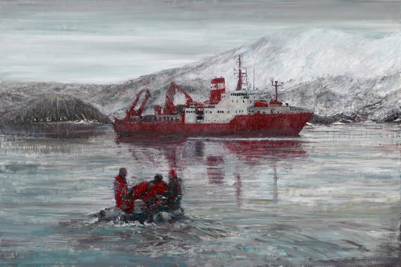 Sabine Moritz Deception Island I2015 Oil on canvas 101 x 151 cm 39 3/4 x 59 1/2 in