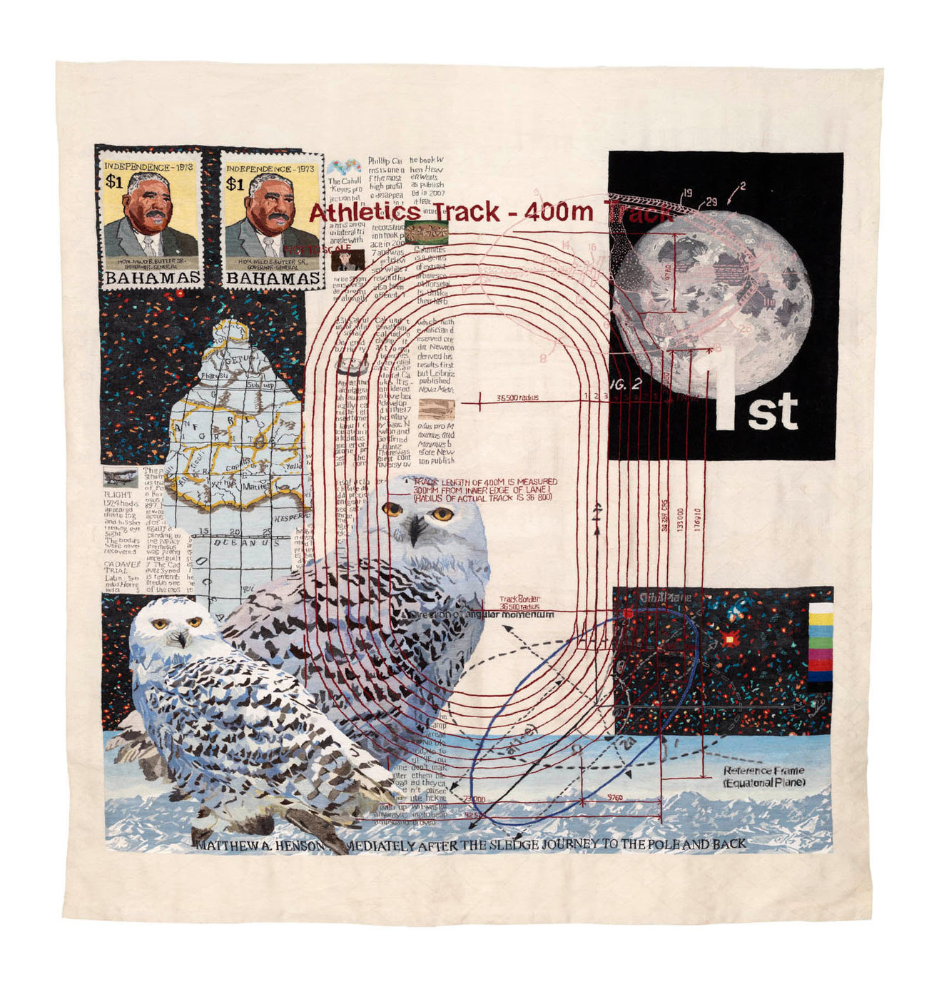 The visitor's journey through the parcours of the exhibition is mapped through a trajectory of the first king of Haiti,...