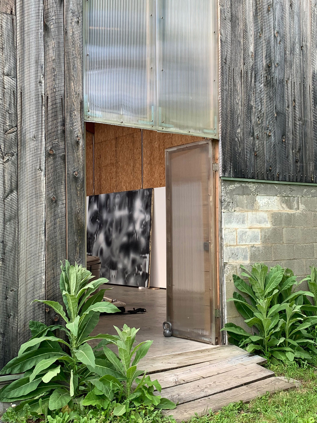 Julie Mehretu's studio at Denniston Hill