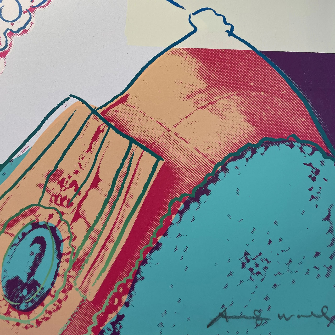 For his portrait of Queen Elizabeth II, Warhol appropriated an official photograph of Her Majesty taken by Peter Grugeon (1918-1980)...