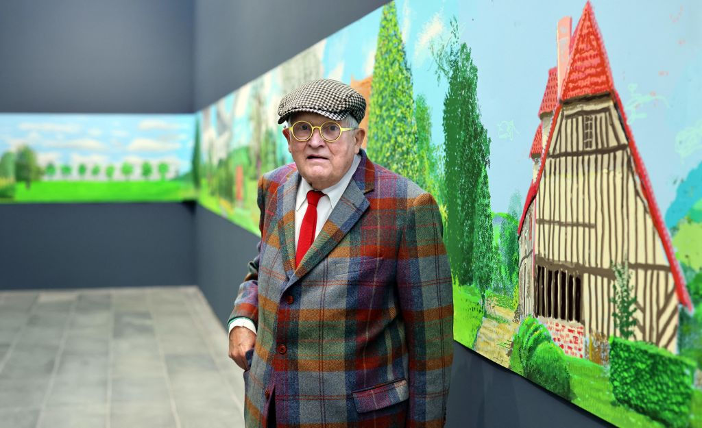 David Hockney, b. 1937 is an English painter, draftsman, printmaker, stage designer, and photographer. Hockney&rsquo;s subject matter, techniques and mediums...