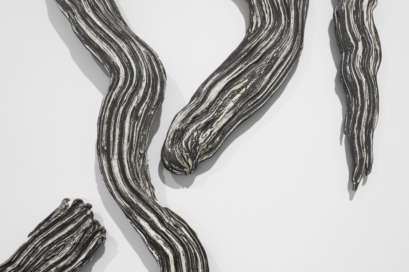 The Brushstrokes were created by applying a mixture of gesso, modelling paste and marble dust to Masonite panels with a...