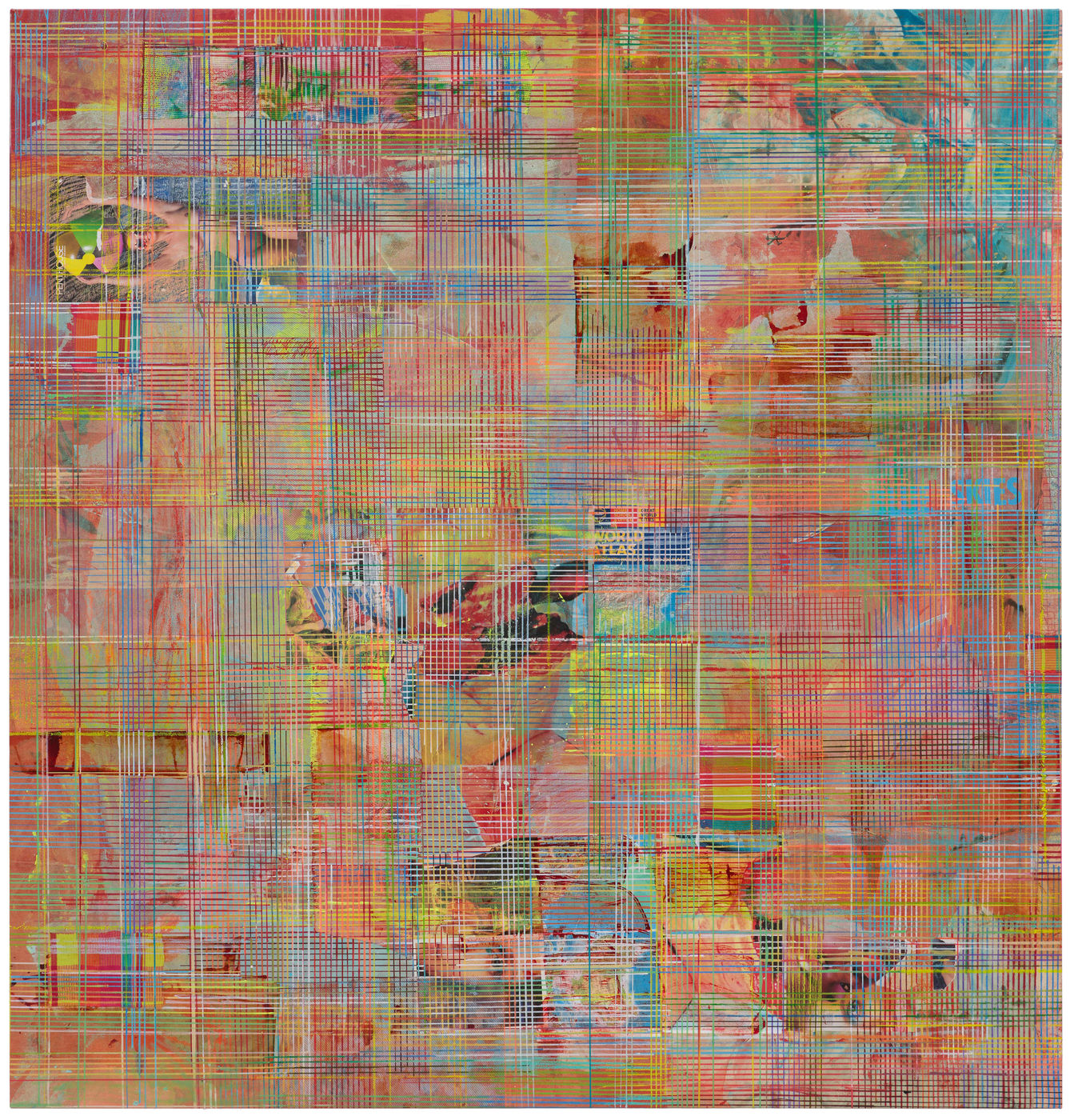 Juxtaposing her paintings with antique examination couches and Persian rugs against a wall painted in eau de Nil &ndash; a...