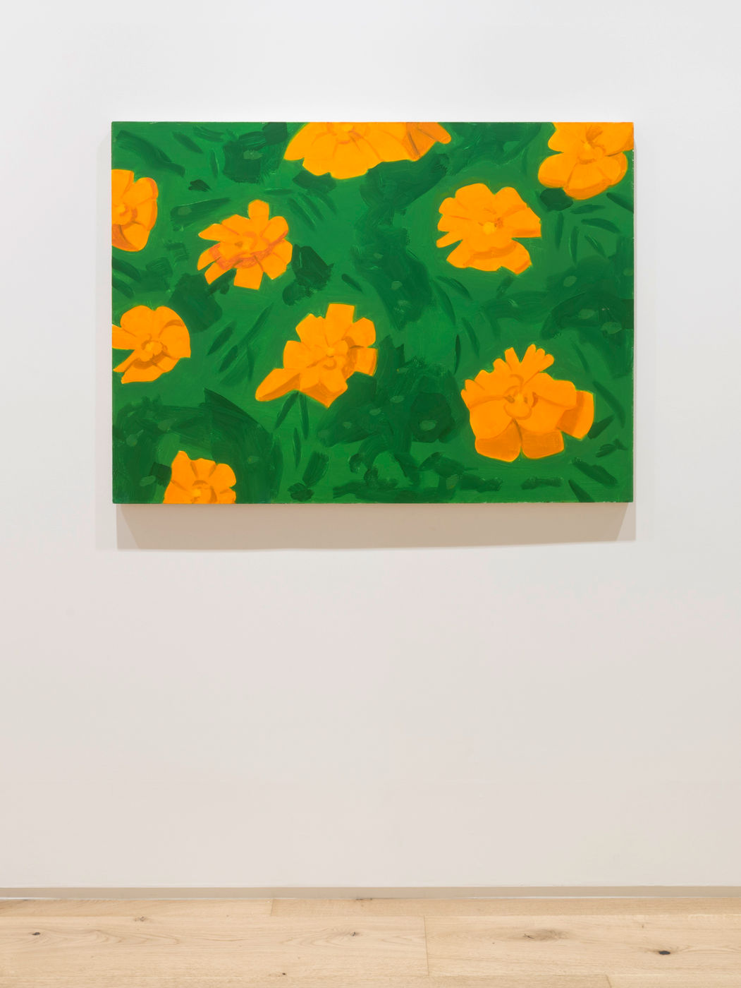 카츠의 말에 따르면, 꽃 회화는 작가가 1960년대에 걸쳐 작업했던 단체 초상화와 관련이 있다. 각자의 시간에 따라 피어나는 꽃들은 작가가 단체...