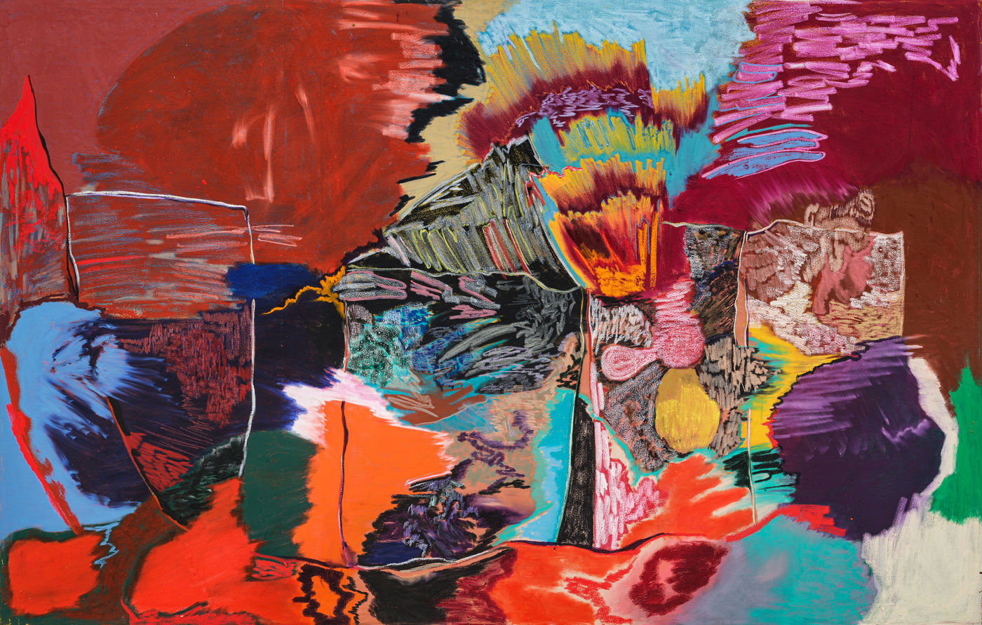 &lsquo;The flower became repeated as a form to emphasise the idea of having a pattern, or something stuck on the...