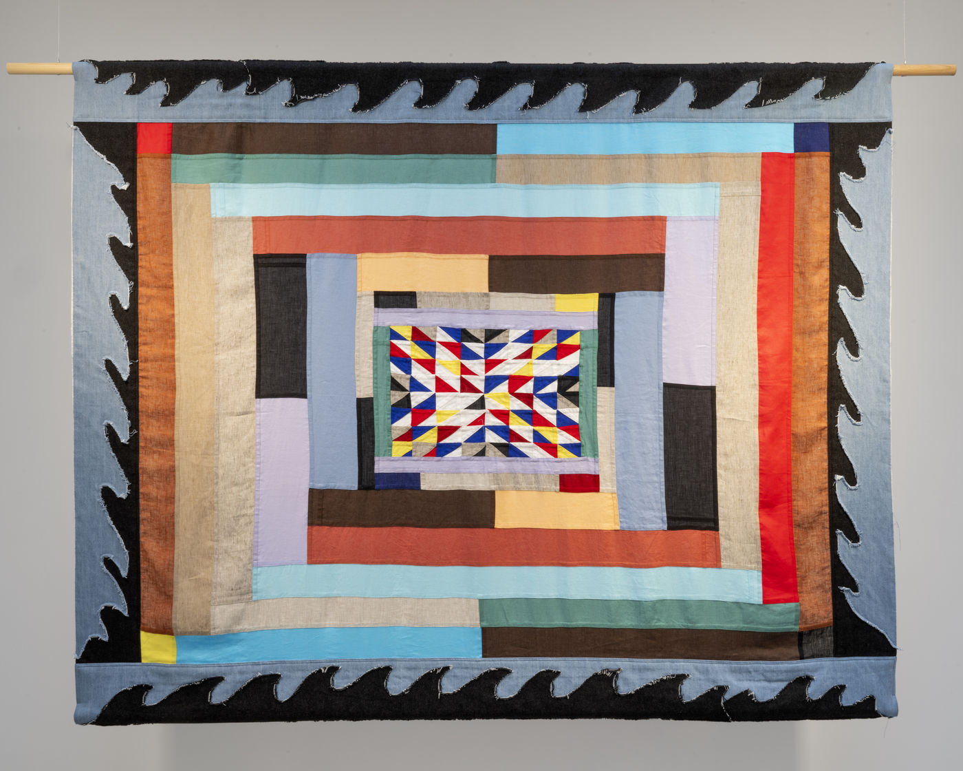 Bojagi are made by patchworking scraps of fabric: often silk. Though inspired by traditional Korean techniques, the artist replaces the...