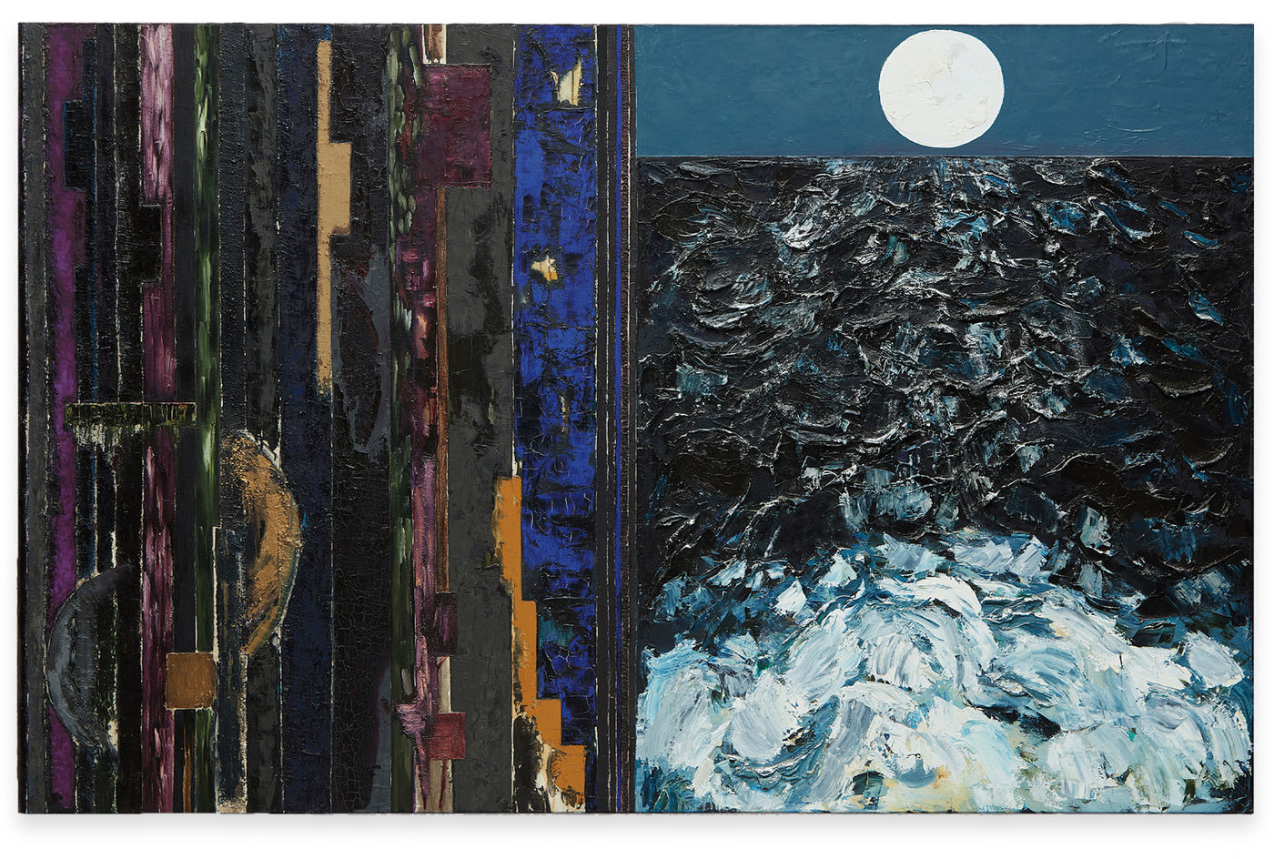 To Transcend / The moon (1985) was painted in response to the artist&rsquo;s experience of listening to Beethoven&rsquo;s Symphony No....