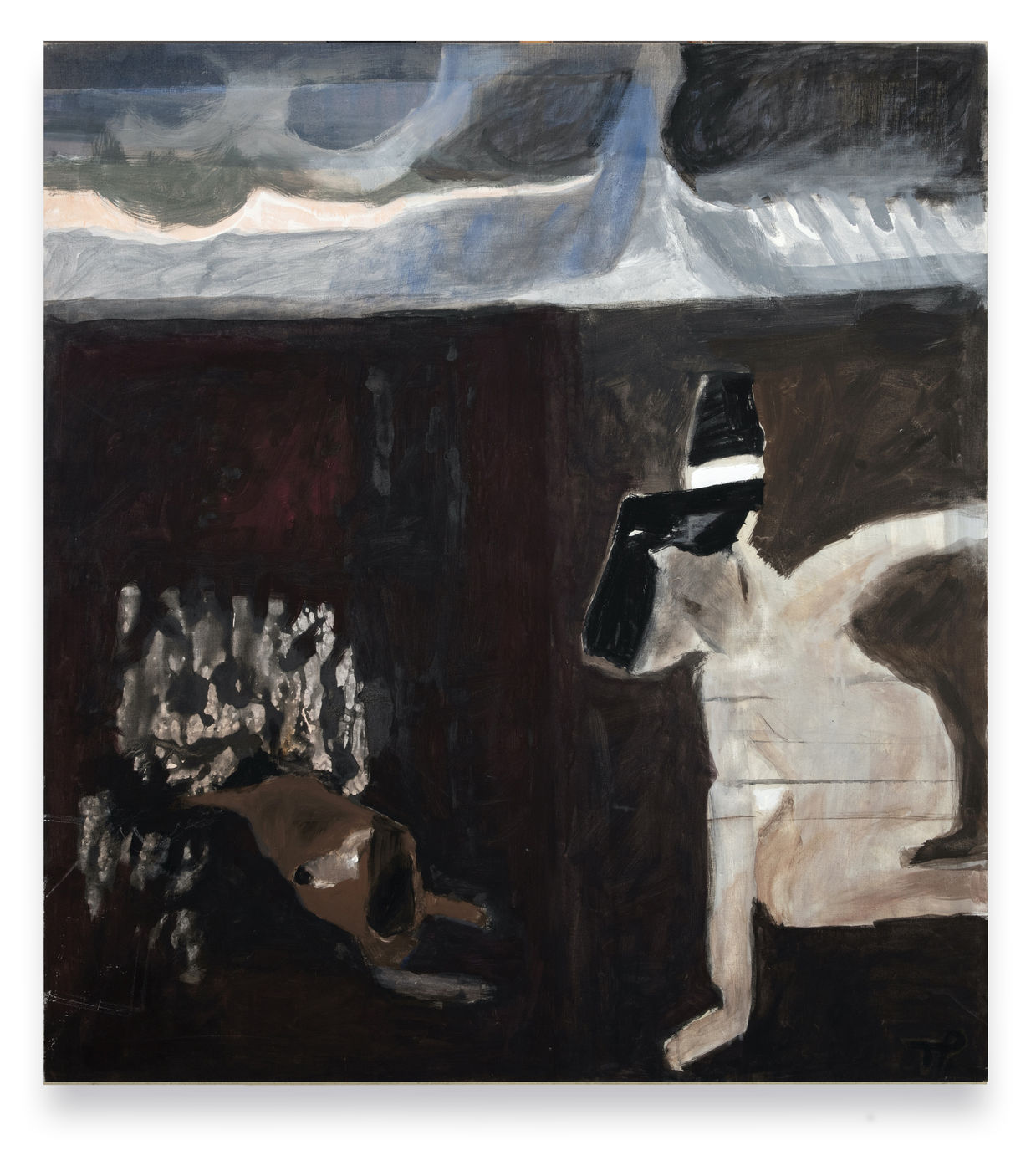 The present work captures Pągowska&rsquo;s increasing interest in hybrid, interspecies forms in her late career. A crouching, zoomorphic silhouette appears...