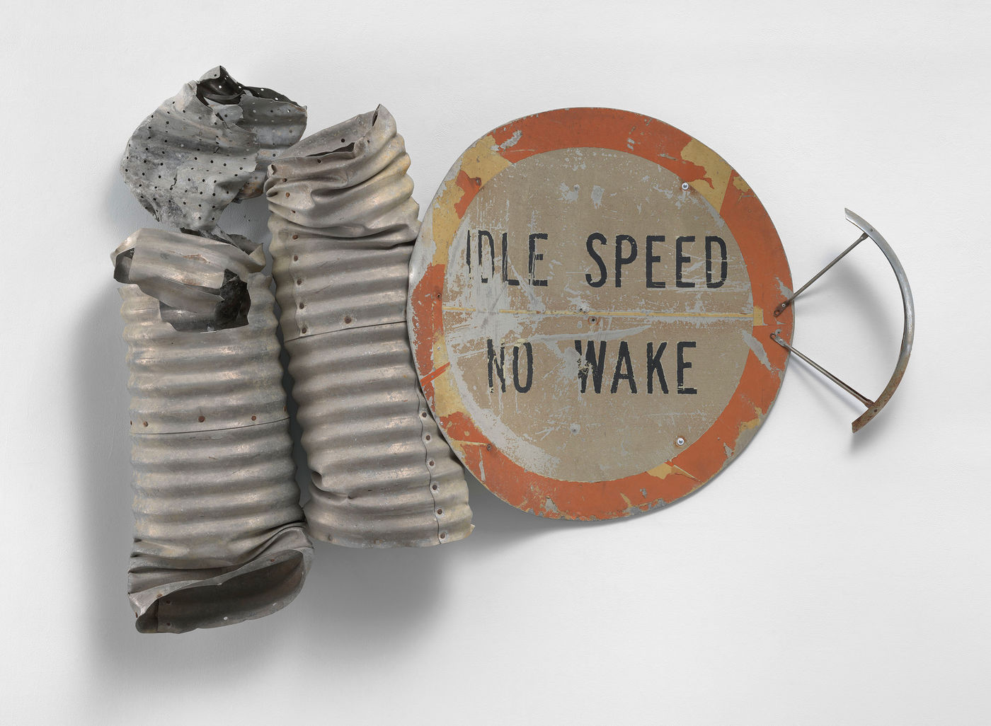 The Gluts represent one of Rauschenberg&rsquo;s earliest forays into a new material &ndash; metal &ndash; in the form of found...