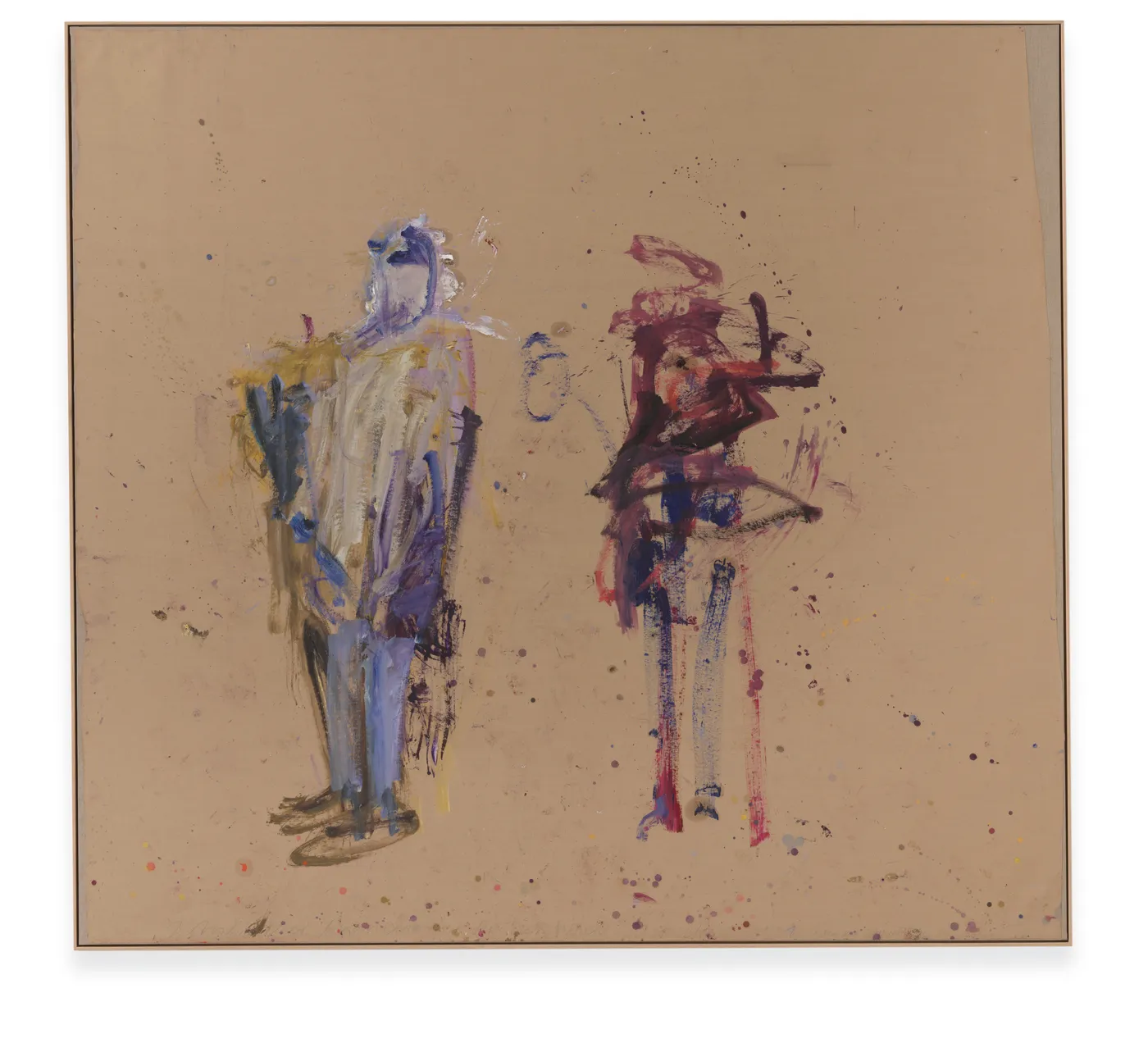 Martha Jungwirth Ohne Titel, 2021 Oil on paper on canvas 241.5 x 260 cm (95.08 x 102.36 in)