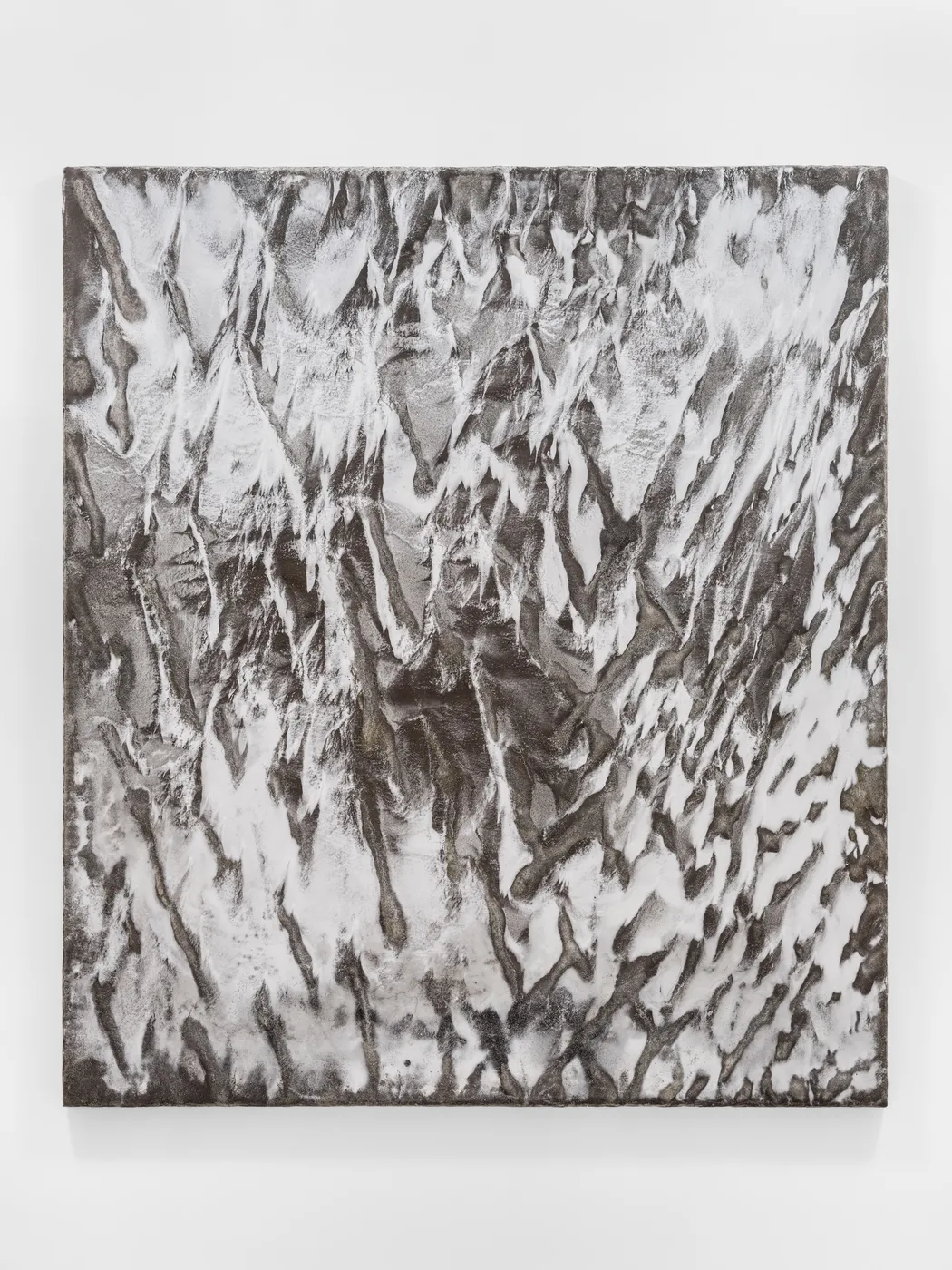 Juree Kim desert 06_QsGpAVs, 2025 Quartz sand, glass, ash, stone powder, mixed media and arist panel 183 &times; 161 cm...