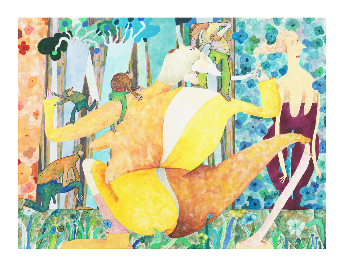 Gladys Nilsson, Flower Beds, 2022