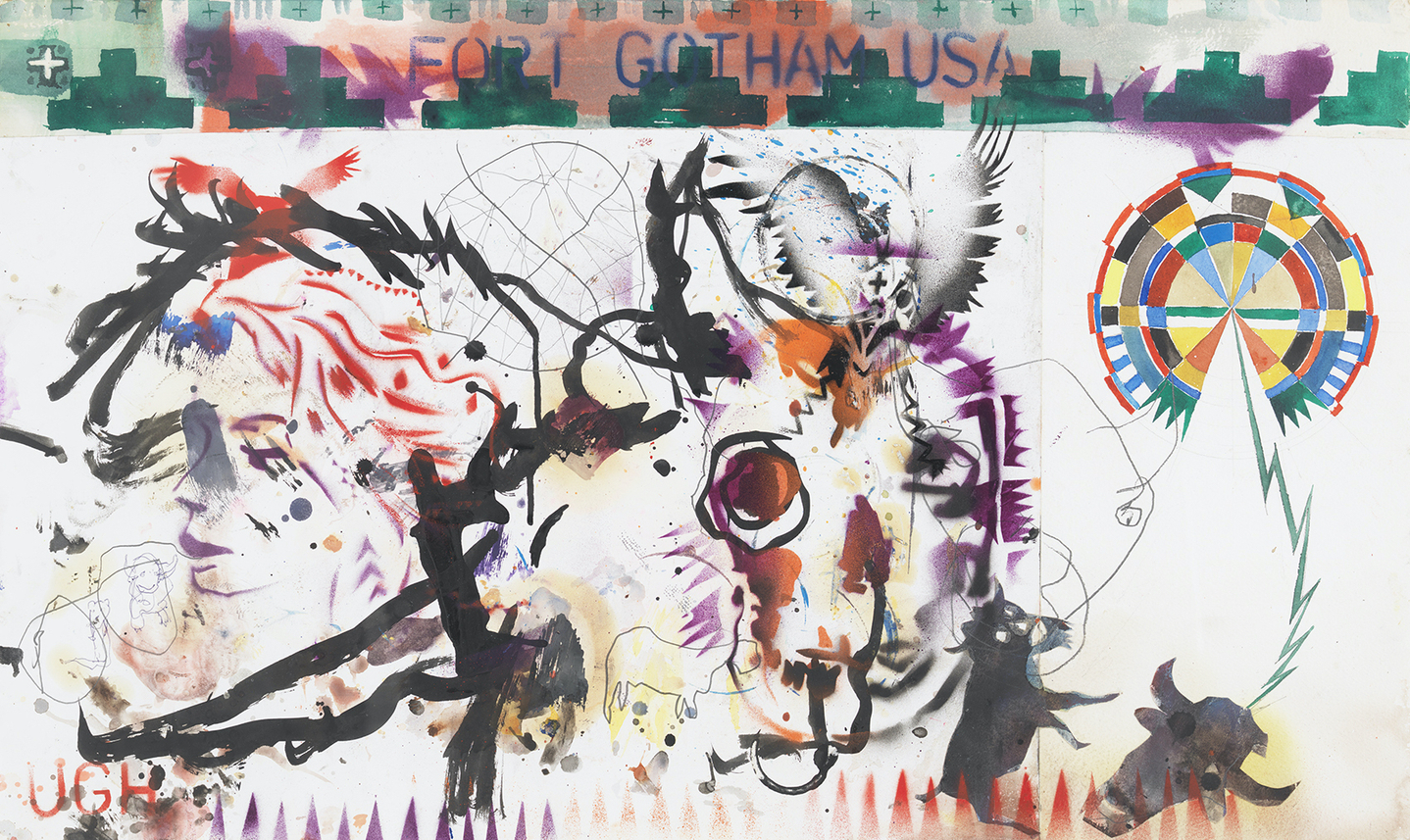 # 6 Buffalo Soldier On, 2010, Gouache and collage on paper