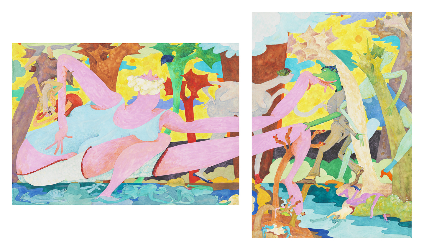 Gladys Nilsson, A Stretch Too Far, 2021