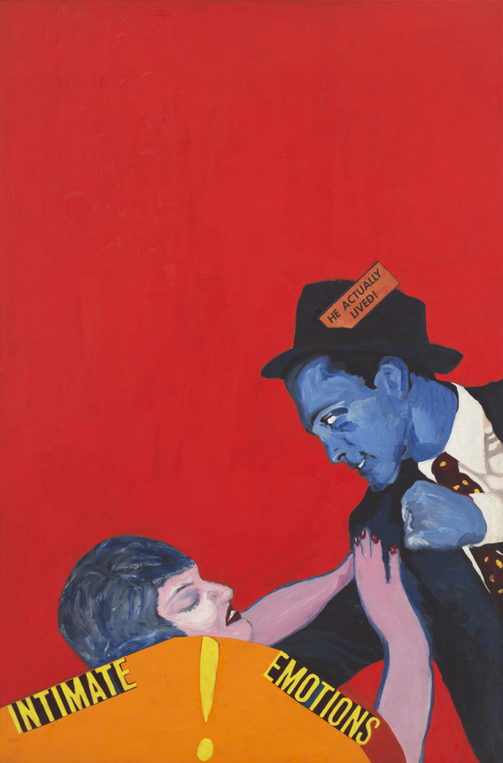 Intimate Emotions, 1963, Acrylic and paper collage on canvas board