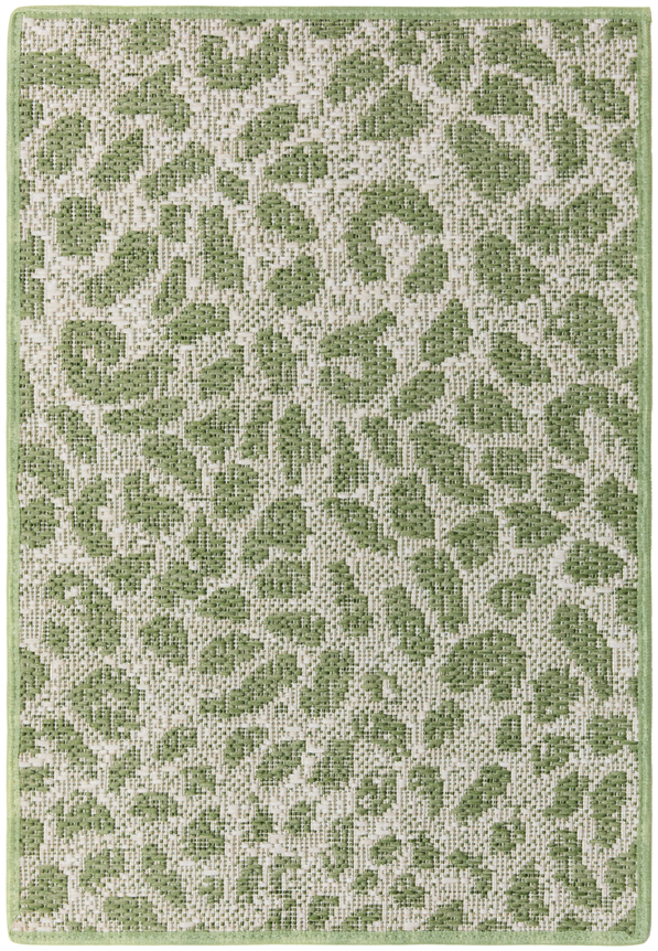 1'6" x 2'3" ava sample in the forest colorway. these are leopard spots