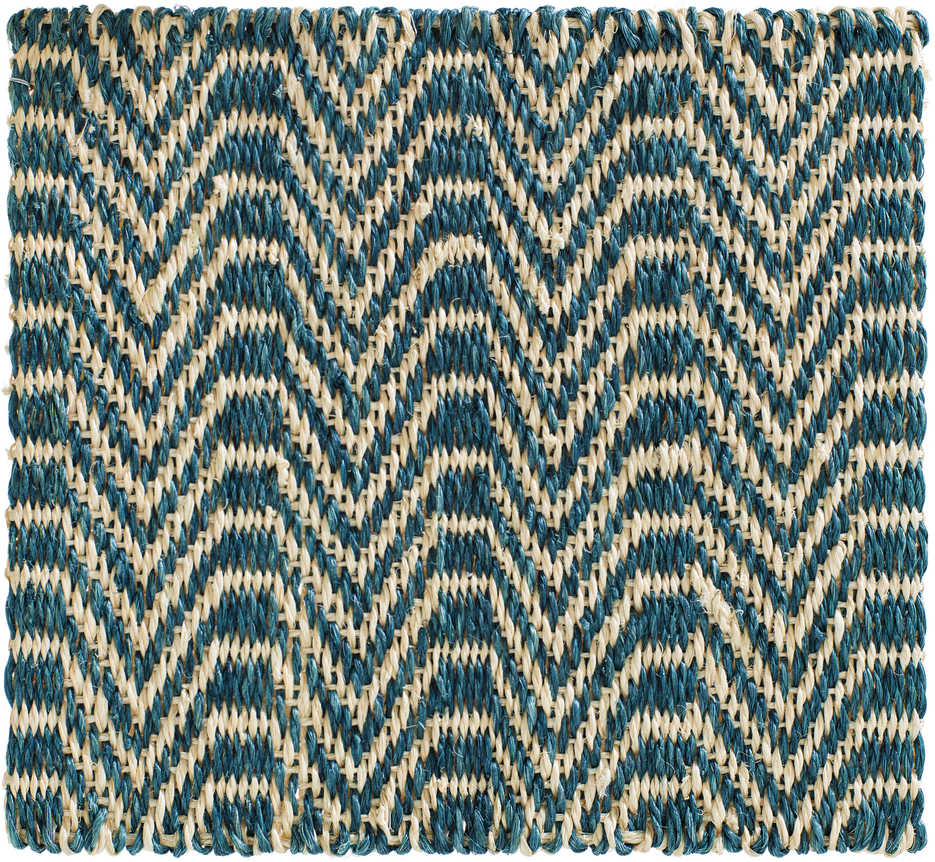 lincoln natural fiber sample in the blue birch colorway