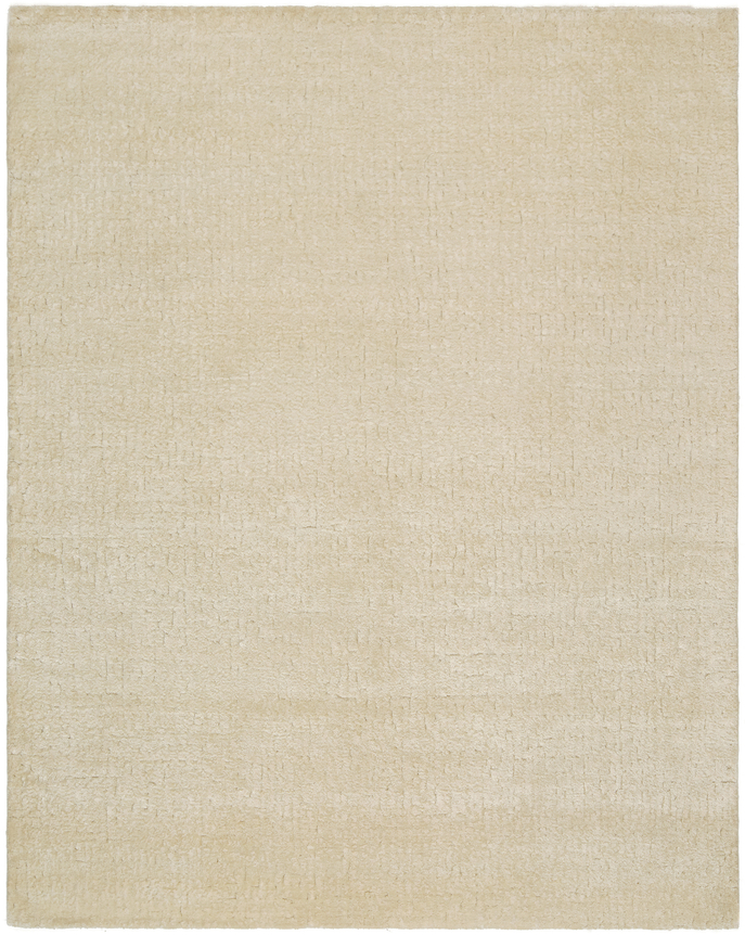 fayaz in the ivory colorway. a solid colored rug, however the mohair gives it a slight shimmer
