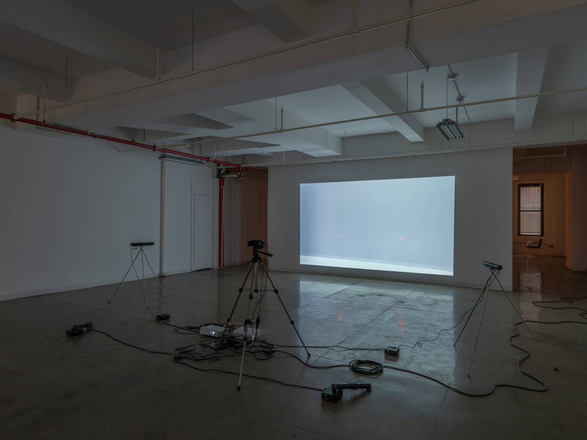 Installation view,&nbsp;Keith Sonnier, Live Video, 1970, 24 WEST 40