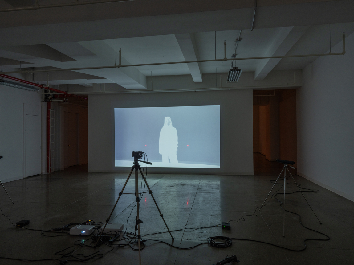 Installation view,&nbsp;Keith Sonnier, Live Video, 1970, 24 WEST 40