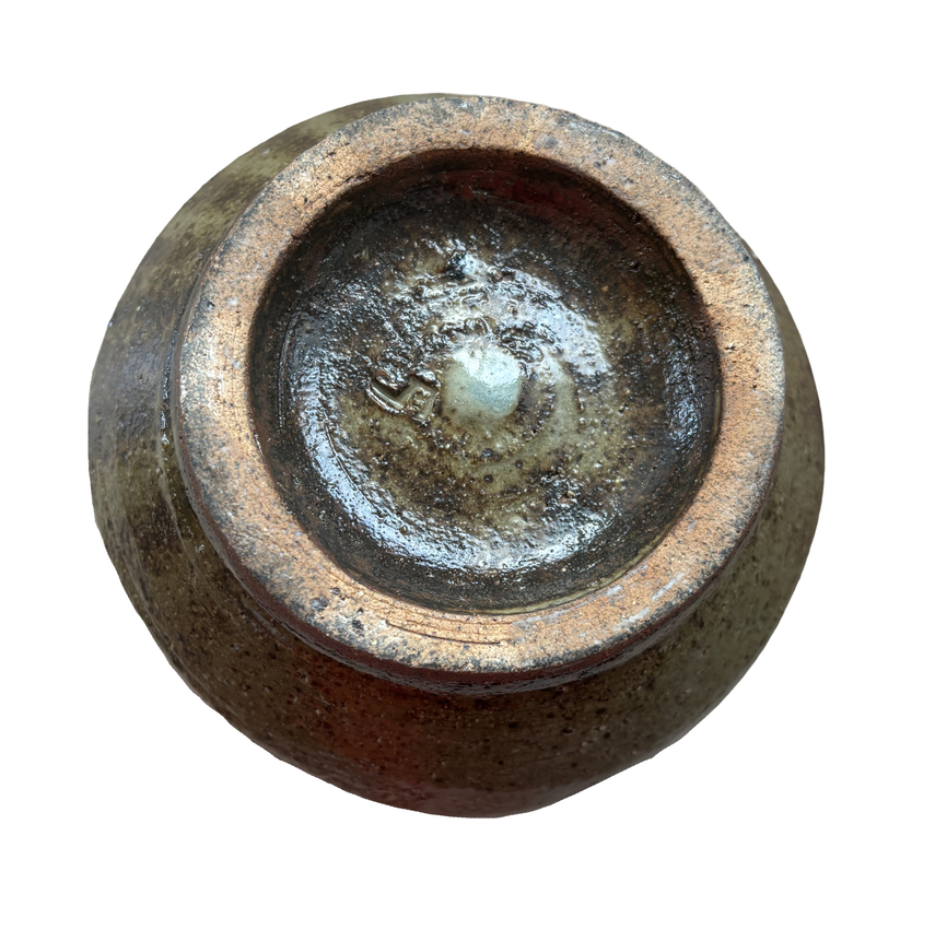 Mashiko Jōmon-Style Tsubo (Vase) with Rope-Impressed Zōgan Inlay by Tatsuzō Shimaoka, 1966