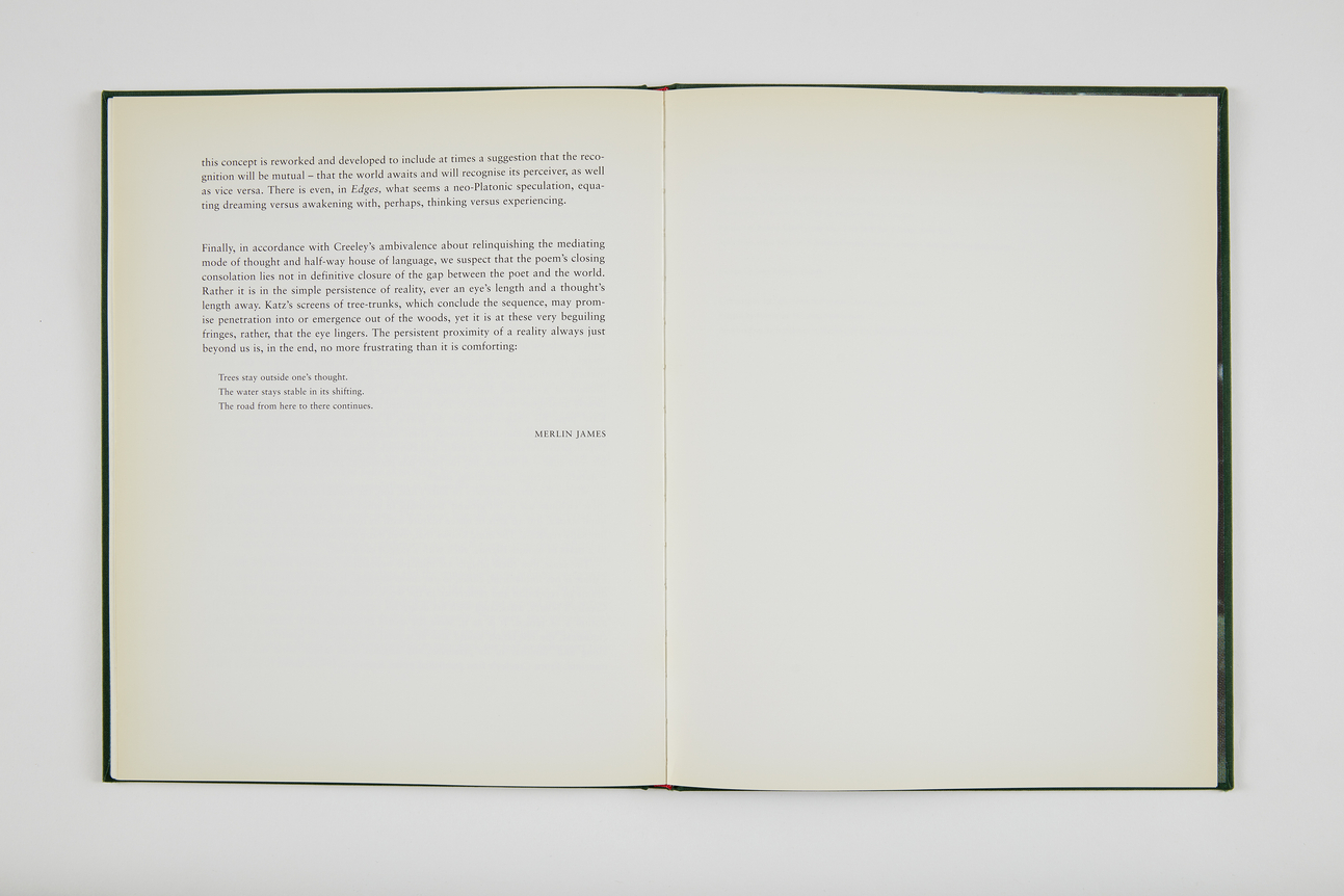 Alex Katz and Robert Creeley: Edges, 1999