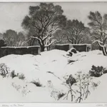 modernist etching by Gene Kloss