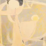 abstract oil painting by Michio Takayama