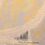 abstract oil painting by Michio Takayama