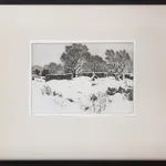 modernist etching by Gene Kloss
