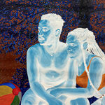 Boluwatife Oyediran. Painter. Contemporary African art. Contemporary figurative painting. Black identity. Black figures portraits. Nigerian artist. Inverted Blackness.