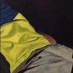 Figurative painting by Mohamed Saïd Chair, contemporary Moroccan artist. His works reinvent the human figure through a chiaroscuro aesthetic inherited from 17th century oil painting, blending hyperrealism and modern sensibility. AFIKARIS Gallery, contemporary African art in Paris. Peinture figurative de Mohamed Saïd Chair, artiste marocain contemporain. Ses œuvres réinventent la figure humaine dans une esthétique du clair-obscur héritée de la peinture à l'huile du XVIIe siècle, mêlant hyperréalisme et sensibilité moderne. Galerie AFIKARIS, art contemporain africain à Paris.