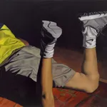 Figurative painting by Mohamed Saïd Chair, contemporary Moroccan artist. His works reinvent the human figure through a chiaroscuro aesthetic inherited from 17th century oil painting, blending hyperrealism and modern sensibility. AFIKARIS Gallery, contemporary African art in Paris. Peinture figurative de Mohamed Saïd Chair, artiste marocain contemporain. Ses œuvres réinventent la figure humaine dans une esthétique du clair-obscur héritée de la peinture à l'huile du XVIIe siècle, mêlant hyperréalisme et sensibilité moderne. Galerie AFIKARIS, art contemporain africain à Paris.