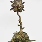 Hervé Yamguen sculpture. Bronze. Historical Cameroonian artist. Abstract figurative. AFIKARIS Gallery. Contemporary African Art in Paris. Cercle Kapsiki.