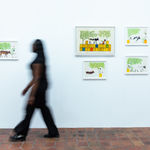 View of Saïdou Dicko's works as part of Inhabiting the World, a summer group exhibition at AFIKARIS Gallery in Paris. Contemporary African Art