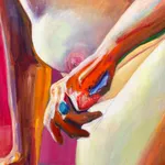 Joan Semmel, Pink Lean, 2019