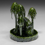 Daan Gielis, Three weeping palms, 2022