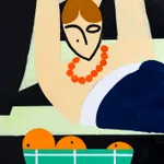 Farah Atassi, The Red Shoes, 2021