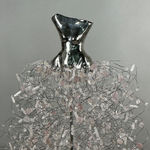 Estella Fransbergen, White Raku Torso w/Pearls & Crystals