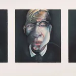 after Three Studies for a Self-Portrait (1979) close up