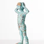 BABETTE DEGRAEVE, JONGETJE MET HOND (rechts dragend)